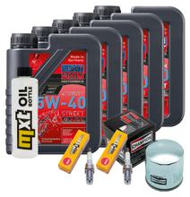 Inspection package 5L 5W-40 + oil filter + 2x spark plug for BMW R RS 1100 ccm Year 1992 - 2000