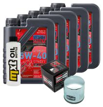 Kit d'inspection 5L 5W-40 + filtre à huile + 2 bougies pour BMW R RS 1100 ccm Année 1992 - 2000