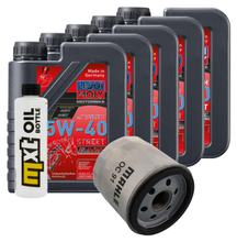 Pacchetto di ispezione 5L 5W-40 + filtro olio + 2x candela per BMW R RS 1100 ccm Anno 1992 - 2000