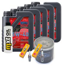 Pacchetto di ispezione 5L 5W-40 + filtro olio + 2x candela per BMW R RS 1100 ccm Anno 1992 - 2000