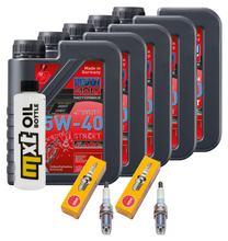 Pacchetto di ispezione 5L 5W-40 + filtro olio + 2x candela per BMW R RS 1100 ccm Anno 1992 - 2000