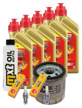 Inspection package 5L 5W-40 + oil filter + 2x spark plug for BMW R RS 1100 ccm Year 2001