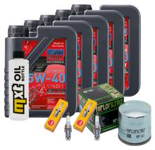 Kit d'inspection 5L 5W-40 + filtre à huile + 2 bougies pour BMW R RS 1100 ccm Année 2001