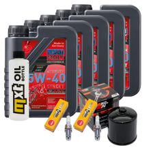 Pacchetto di ispezione 5L 5W-40 + filtro olio + 2x candela per BMW R RS 1100 ccm Anno 2001
