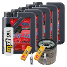 Inspectiepakket 5L 5W-40 + Oliefilter + 2x Bougie voor BMW R RS 1100 ccm Bj. 2001