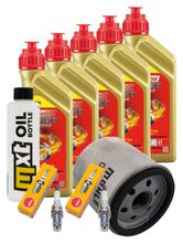 Kit d'inspection 5L 5W-40 + filtre à huile + 2 bougies pour BMW R RS 1100 ccm Année 2001