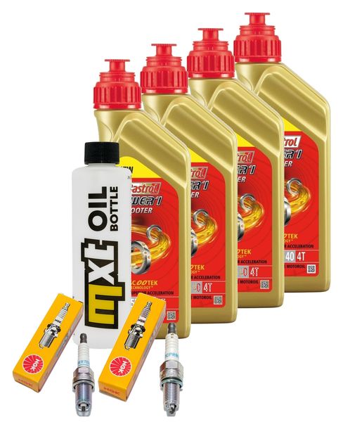 Inspektionspaket 4L 5W-40 + Ölfilter + 2x Zündkerze für BMW R RS GS Adventure 1150 ccm Bj. 2003 - 2005