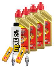 Paquete de inspección 4L 5W-40 + filtro de aceite + 2 bujías para BMW R RS GS Adventure 1150 ccm Año 2003 - 2005