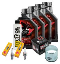Pacchetto di ispezione 4L 5W-40 + filtro olio + 2x candela per BMW R RS GS Adventure 1150 ccm Anno 2003 - 2005
