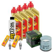 Paquete de inspección 4L 5W-40 + filtro de aceite + 2 bujías para BMW R RS GS Adventure 1150 ccm Año 2003 - 2005
