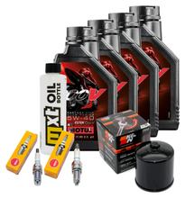 Paquete de inspección 4L 5W-40 + filtro de aceite + 2 bujías para BMW R RS GS Adventure 1150 ccm Año 2003 - 2005
