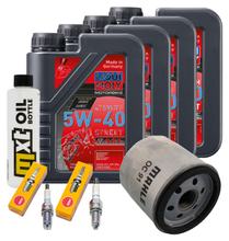 Pacchetto di ispezione 4L 5W-40 + filtro olio + 2x candela per BMW R RS GS Adventure 1150 ccm Anno 2003 - 2005