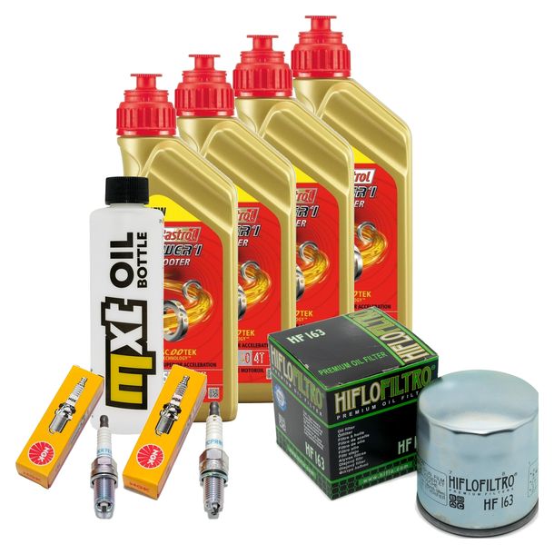 Inspektionspaket 4L 5W-40 + Ölfilter + 2x Zündkerze für BMW R RS RT ABS 1150 ccm Bj. 2004 - 2005