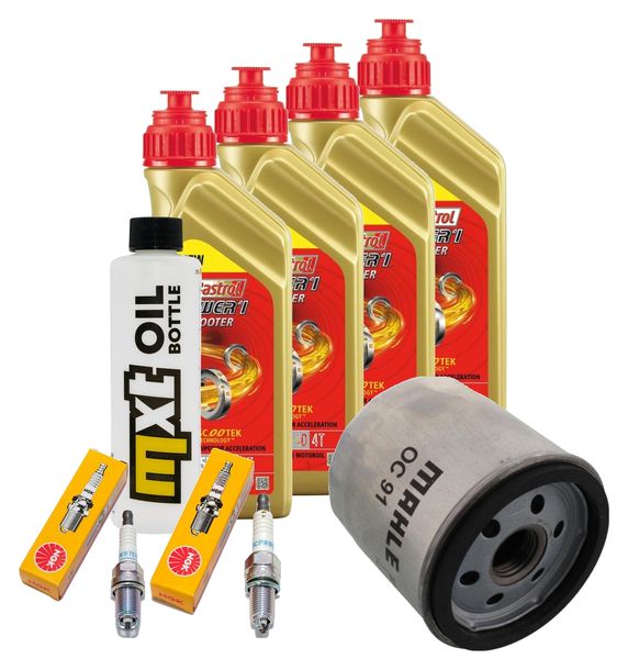 Inspektionspaket 4L 5W-40 + Ölfilter + 2x Zündkerze für BMW R RS RT ABS 1150 ccm Bj. 2004 - 2005