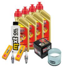 Paquete de inspección 4L 5W-40 + filtro de aceite + 2 bujías para BMW R RS RT ABS 1150 ccm Año 2004 - 2005