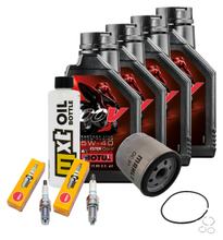 Inspectiepakket 4L 5W-40 + Oliefilter + 2x Bougie voor BMW R RS RT ABS 1150 ccm Bj. 2004 - 2005