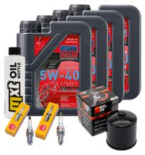 Pacchetto di ispezione 4L 5W-40 + filtro olio + 2x candela per BMW R RS RT ABS 1150 ccm Anno 2004 - 2005