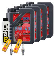 Pacchetto di ispezione 4L 5W-40 + filtro olio + 2x candela per BMW R RS RT ABS 1150 ccm Anno 2004 - 2005