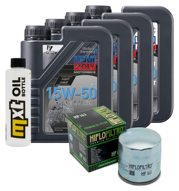 Paquete de inspección 4L 15W-50+filtro de aceite para BMW R RT ABS 1150 ccm Año 1999