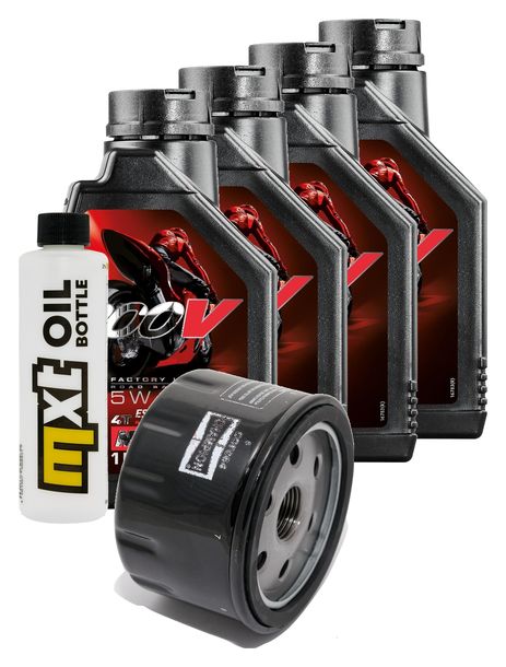 Inspektionspaket 4L 5W-40 + Ölfilter + 2x Zündkerze für BMW R GS RT Adventure 1200 ccm Bj. 2004 - 2009