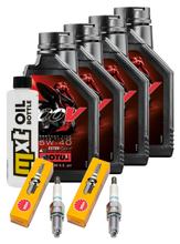 Pacchetto di ispezione 4L 5W-40 + filtro olio + 2x candela per BMW R GS RT Adventure 1200 ccm Anno 2004 - 2009