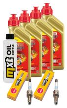 Kit d'inspection 4L 5W-40 + filtre à huile + 2 bougies pour BMW R GS Adventure 1200 ccm Année 2008 - 2012