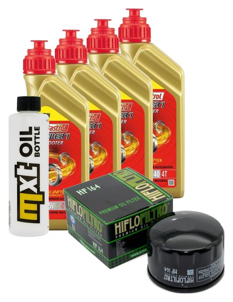 Pacchetto di ispezione 4L 5W-40 + filtro olio + 2x candela per BMW R GS Adventure 1200 ccm Anno 2013