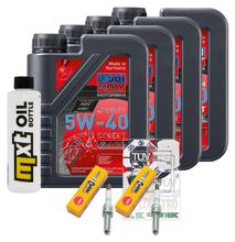 Pacchetto di ispezione 4L 5W-40 + filtro olio + 2x candela per BMW R GS Adventure 1200 ccm Anno 2013
