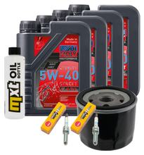 Pacchetto di ispezione 4L 5W-40 + filtro olio + 2x candela per BMW R GS Adventure 1200 ccm Anno 2013