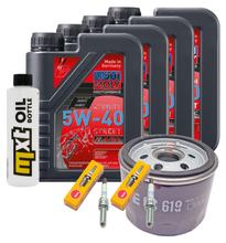 Inspection package 4L 5W-40 + oil filter + 2x spark plug for BMW R GS Adventure 1200 ccm Year 2014