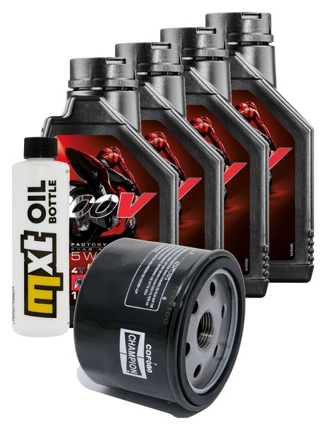Inspektionspaket 4L 5W-40 + Ölfilter + 2x Zündkerze für BMW R GS Adventure 1200 ccm Bj. 2015 - 2018