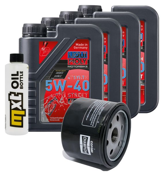 Inspektionspaket 4L 5W-40 + Ölfilter + 2x Zündkerze für BMW R GS Adventure 1200 ccm Bj. 2015 - 2018