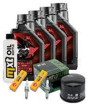 Pacchetto di ispezione 4L 5W-40 + filtro olio + 2x candela per BMW R GS Adventure 1200 ccm Anno 2015 - 2018
