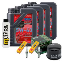 Inspectiepakket 4L 5W-40 + Oliefilter + 2x Bougie voor BMW R RT 1200 ccm Bauwjaar 2010 - 2012