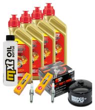 Paquete de inspección 4L 5W-40 + filtro de aceite + 2 bujías para BMW R RT 1200 ccm Año 2010 - 2012