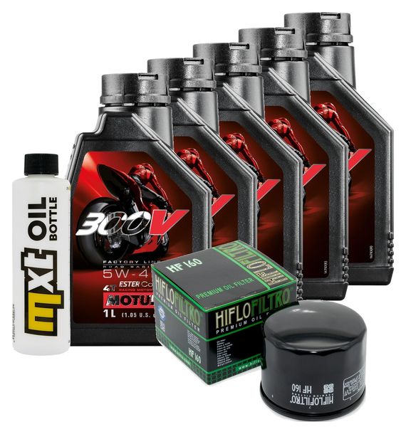 Inspektionspaket 5L 5W-40 + Ölfilter + 2x Zündkerze für BMW R RT 1200 ccm Bj. 2013