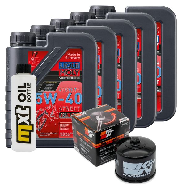 Inspektionspaket 5L 5W-40 + Ölfilter + 2x Zündkerze für BMW R RT 1200 ccm Bj. 2013