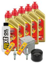 Pacote de Inspeção 5L 5W-40 + Filtro de Óleo + 2x Vela de Ignição para BMW R RT 1200 ccm Ano 2013