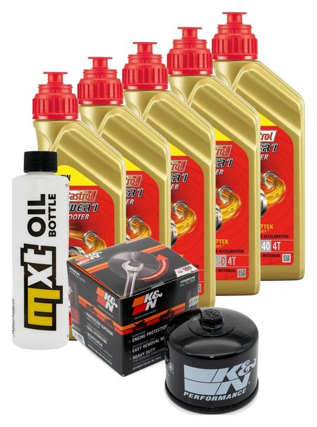 Inspektionspaket 5L 5W-40 + Ölfilter + 2x Zündkerze für BMW R RT 1200 ccm Bj. 2014