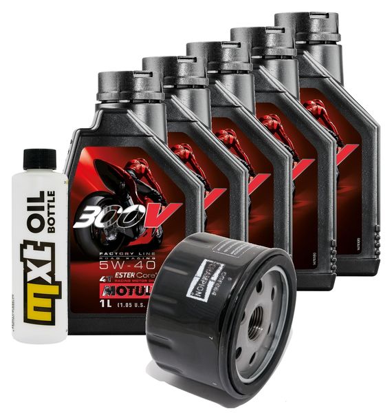 Inspektionspaket 5L 5W-40 + Ölfilter + 2x Zündkerze für BMW R RT 1200 ccm Bj. 2014