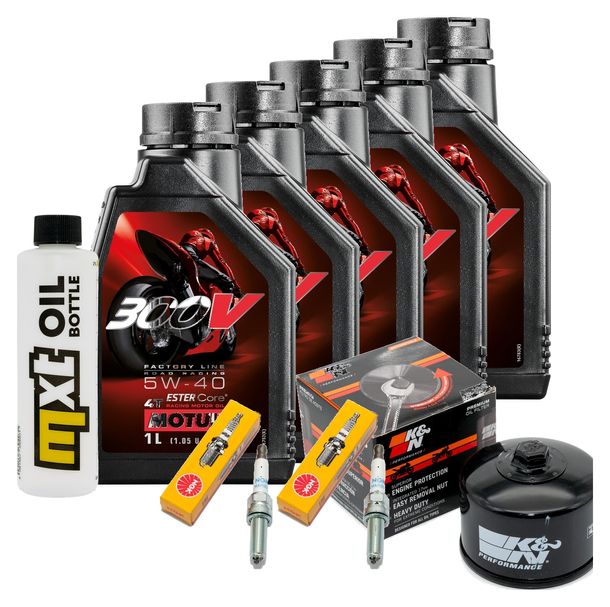 Inspektionspaket 5L 5W-40 + Ölfilter + 2x Zündkerze für BMW R RT 1200 ccm Bj. 2014