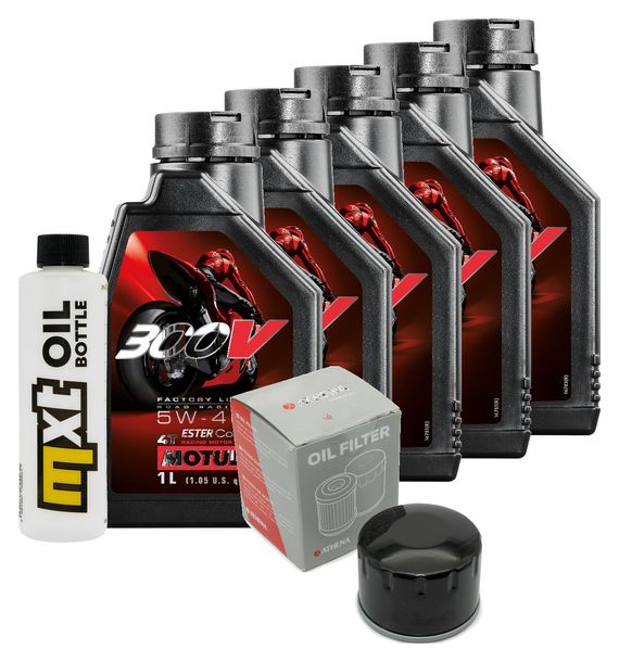 Inspektionspaket 5L 5W-40 + Ölfilter + 2x Zündkerze für BMW R RT 1200 ccm Bj. 2014