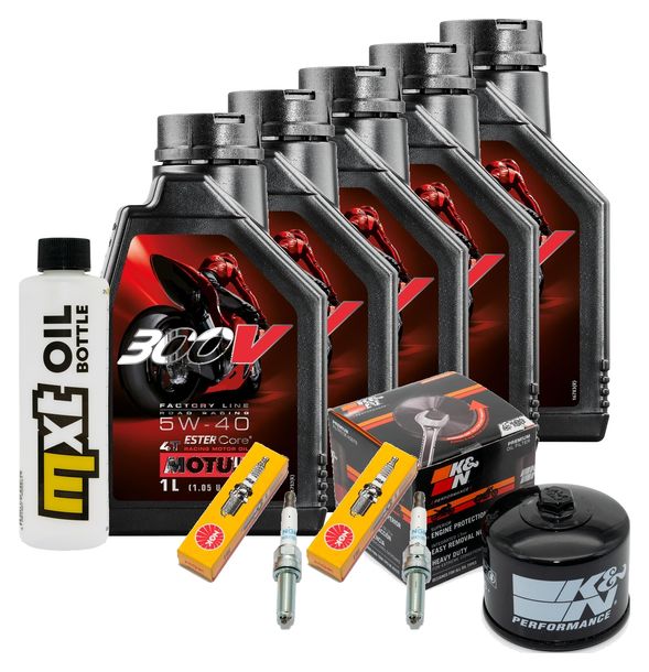 Inspektionspaket 5L 5W-40 + Ölfilter + 2x Zündkerze für BMW R RT 1200 ccm Bj. 2014