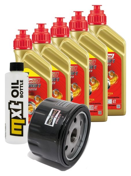 Inspektionspaket 5L 5W-40 + Ölfilter + 2x Zündkerze für BMW R RT 1200 ccm Bj. 2014