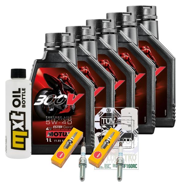 Inspektionspaket 5L 5W-40 + Ölfilter + 2x Zündkerze für BMW R RT 1200 ccm Bj. 2014