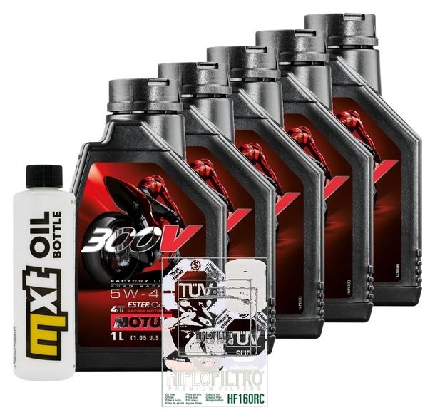 Inspektionspaket 5L 5W-40 + Ölfilter + 2x Zündkerze für BMW R RT 1200 ccm Bj. 2014