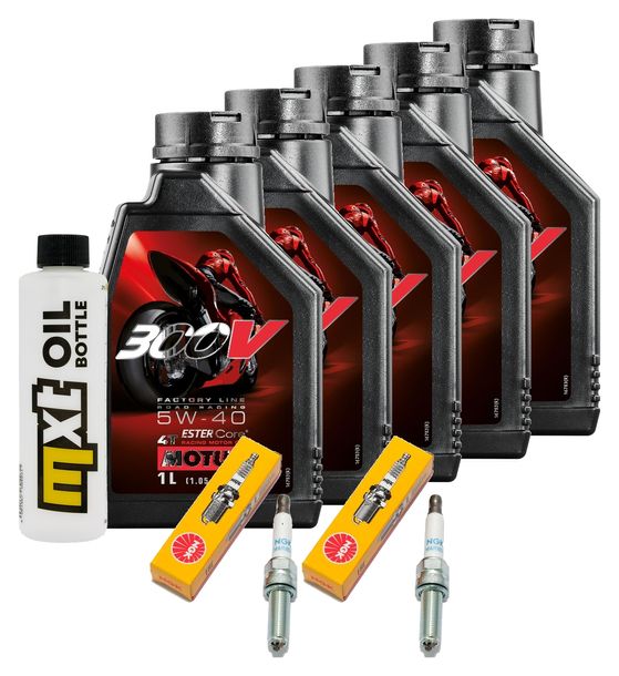 Inspektionspaket 5L 5W-40 + Ölfilter + 2x Zündkerze für BMW R RT 1200 ccm Bj. 2014