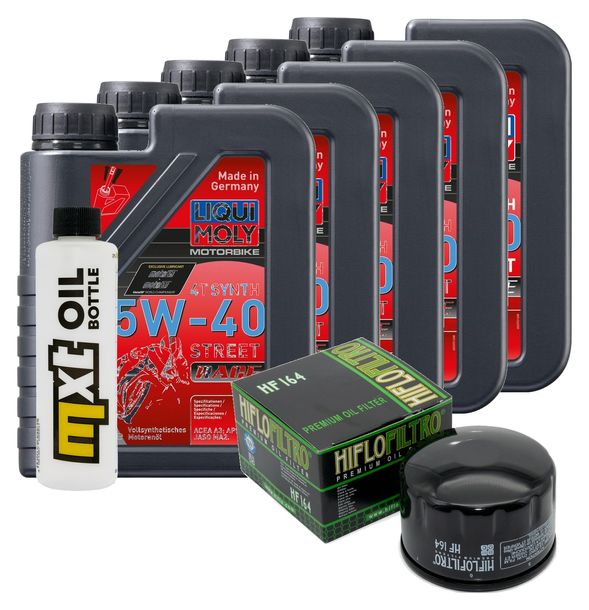 Inspektionspaket 5L 5W-40 + Ölfilter + 2x Zündkerze für BMW R RT 1200 ccm Bj. 2014