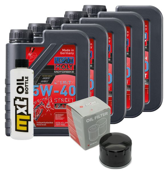 Inspektionspaket 5L 5W-40 + Ölfilter + 2x Zündkerze für BMW R RT 1200 ccm Bj. 2014