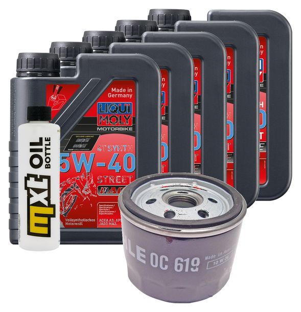 Inspektionspaket 5L 5W-40 + Ölfilter + 2x Zündkerze für BMW R RT 1200 ccm Bj. 2014